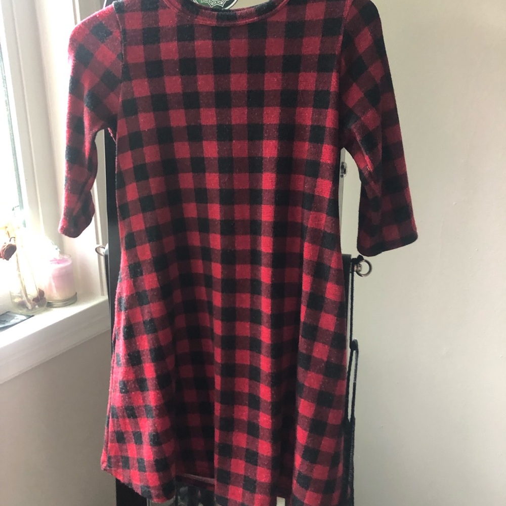 Plaid fall dress